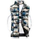 Camouflage Vest Winter Sleeveless - Men's Slim Camo Bomber Vest